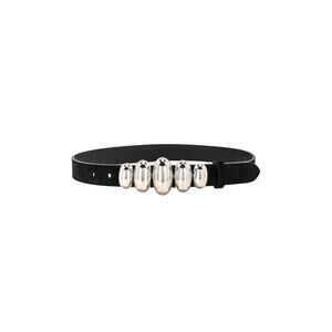 Isabel Marant 'Fuzz' Black Leather Belt Size 80